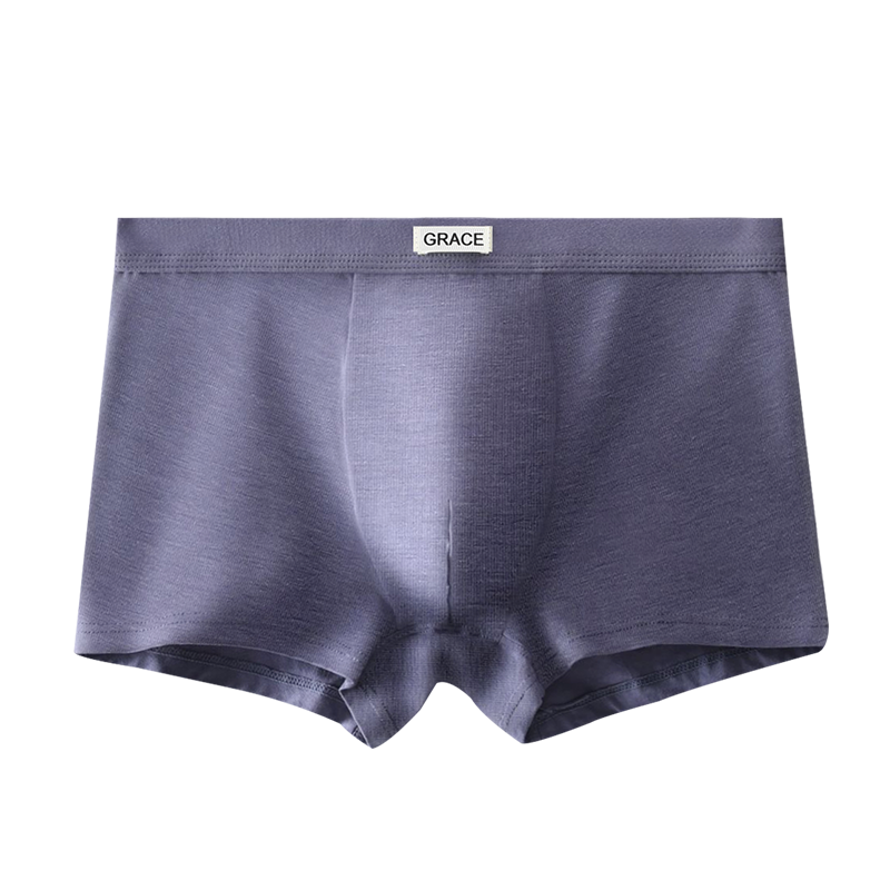 洁丽雅男士内裤男纯棉裆四角裤透气男生平角短裤夏季薄款裤衩裤头