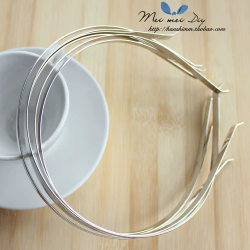 Аксессуар для волос ручной работы, металлический ободок из нержавеющей стали, «сделай сам», 5мм