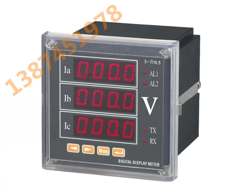 PM9863A-20S数显三相电流表PM9863V-20S三相电压表