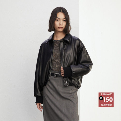 商场同款2025冬季新款皮衣外套女