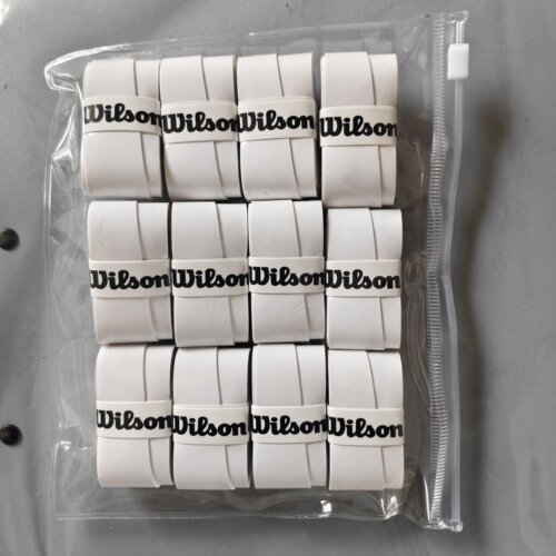 12个网球拍粘性手胶wilson网球拍pu光面覆膜握把带0.6厚