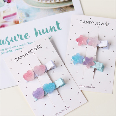 手工韩国进口爱心仿真发夹儿童