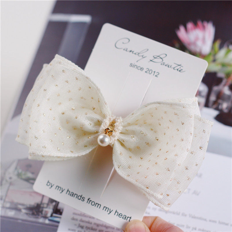 candybowtie手工韩国闪纱蝴蝶结