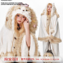 杨二大梦原创小狗斗篷睡衣套装 女可爱卡通小狗睡袍宽松舒适家居服