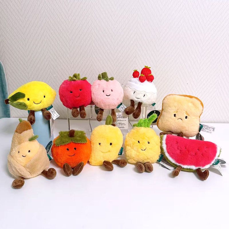 陶绒居香味水果椰子捏捏乐竹笋掌中宝草莓挞玩偶土司公仔解压礼物