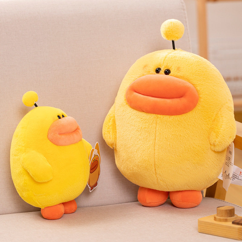 丑萌香肠嘴鸭子玩偶大嘴小黄鸭毛绒玩具公仔布娃娃儿童床上抱睡女