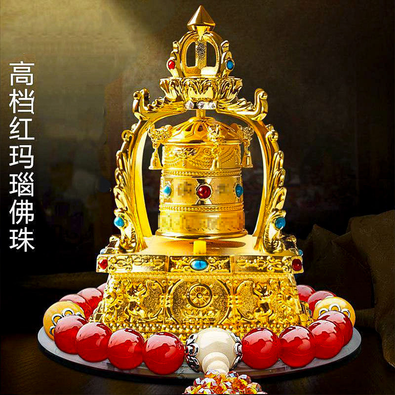 摆件饰品车载车内装饰平安太阳能360度旋转合金不褪色通用双功能