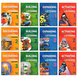 美国原版进口compass少儿英语 Building Skills for Listening 1/2/3级听力专项训练小学同步测试 强化辅导课外听力教材 短期课程
