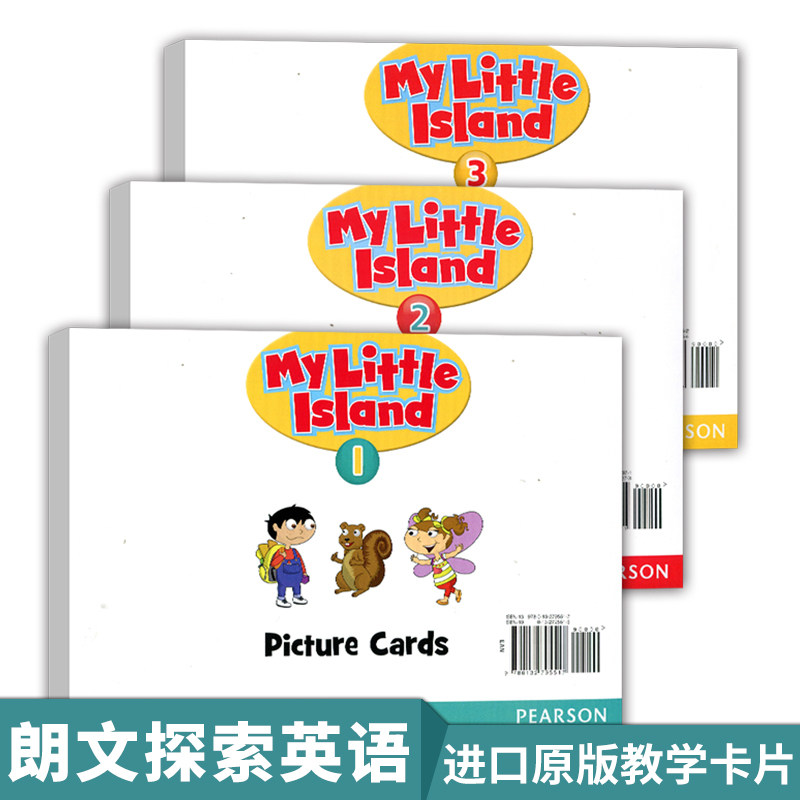 原版进口培生幼儿英语教材 My Little Island 图文卡MLI 大卡，教学闪卡