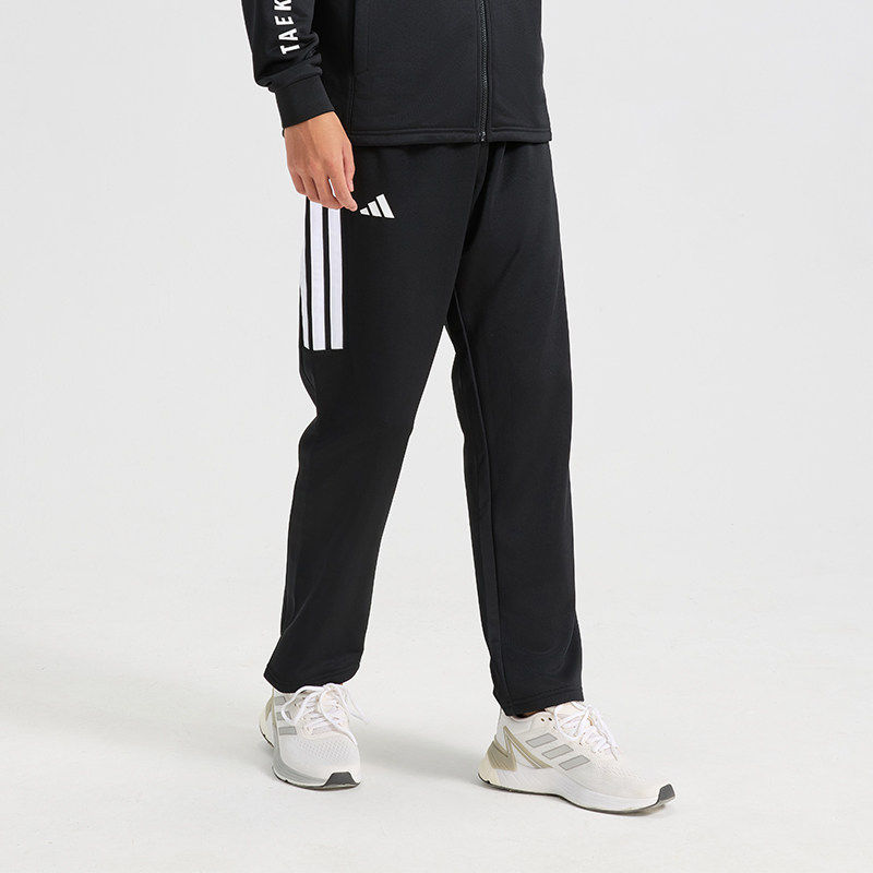 Adidas阿迪达斯裤子三条杠运动裤直筒长裤 男女同款 TR41TK-BW