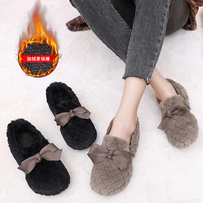 冬季新款加绒保暖毛毛鞋外穿女棉鞋瓢鞋老北京布鞋百搭懒人豆豆鞋,女鞋,乐福鞋（豆豆鞋）,淘宝优惠券,粉丝福利购,淘宝优惠卷