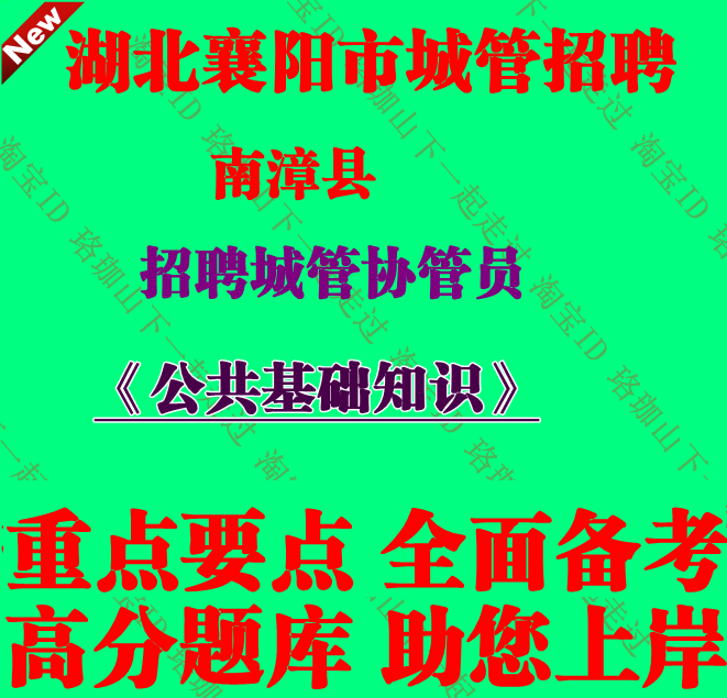 2025年湖北省襄阳市南漳县招聘城管协管员考试城管笔试题库资料