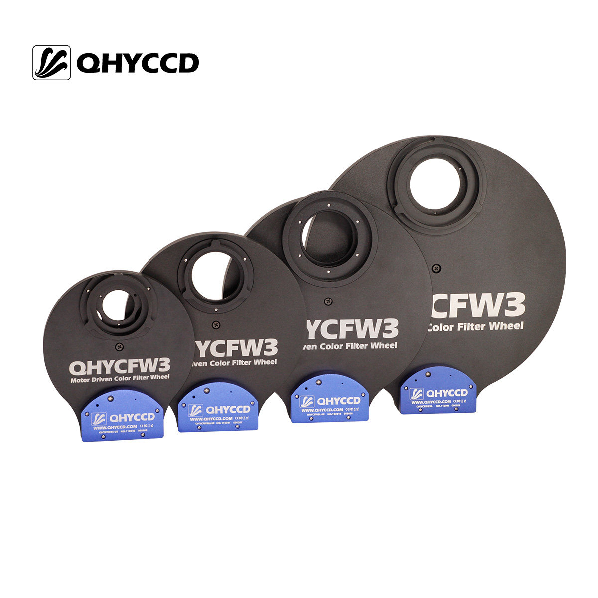 QHYCCD QHYCFW3QHY三代滤镜轮 超薄电动 4Pin-USB接口望远镜配件