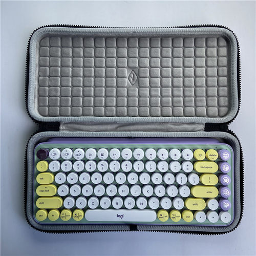 适用罗技POP KEYS泡泡无线办公蓝牙键盘收纳保护整理硬壳包袋套盒