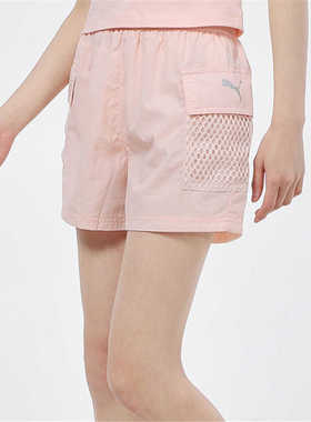 专柜正品 PUMA EVIDE SHORT 女子速干工装跑步休闲运动短裤531485