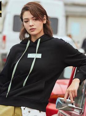 专柜正品 DICKIES 女连帽潮流宽松休闲运动卫衣外套 DK008575BLK1