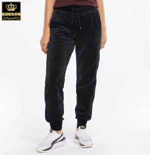 专柜 PUMA ICONIC T7 丝绒 女子收脚跑步休闲运动裤532951-01
