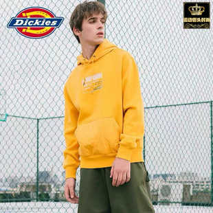 专柜正品 DICKIES 男连帽加绒跑步休闲运动卫衣外套 DK008042B331