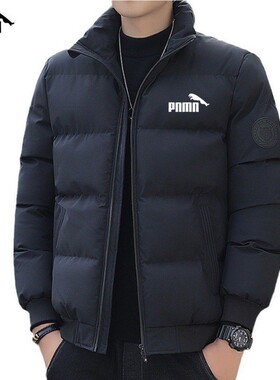 男士立领棉衣加厚冬季保暖时尚拉链开衫棉服服外套现孩子学生成人