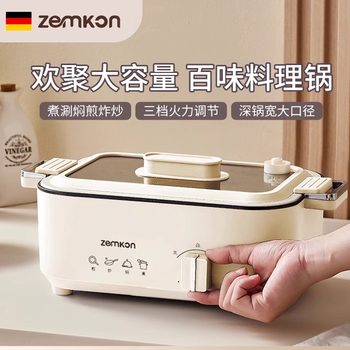 德国电火锅3-4人家用租房煎炒涮