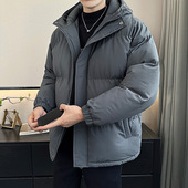 棉服连帽宽松面包冬季 版 休闲冬天男士 潮牌外套加厚保暖学生孩子穿