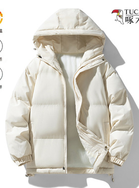 啄木鸟秋冬新款情侣棉服时尚宽松防风保暖加厚棉衣连帽潮牌面包服