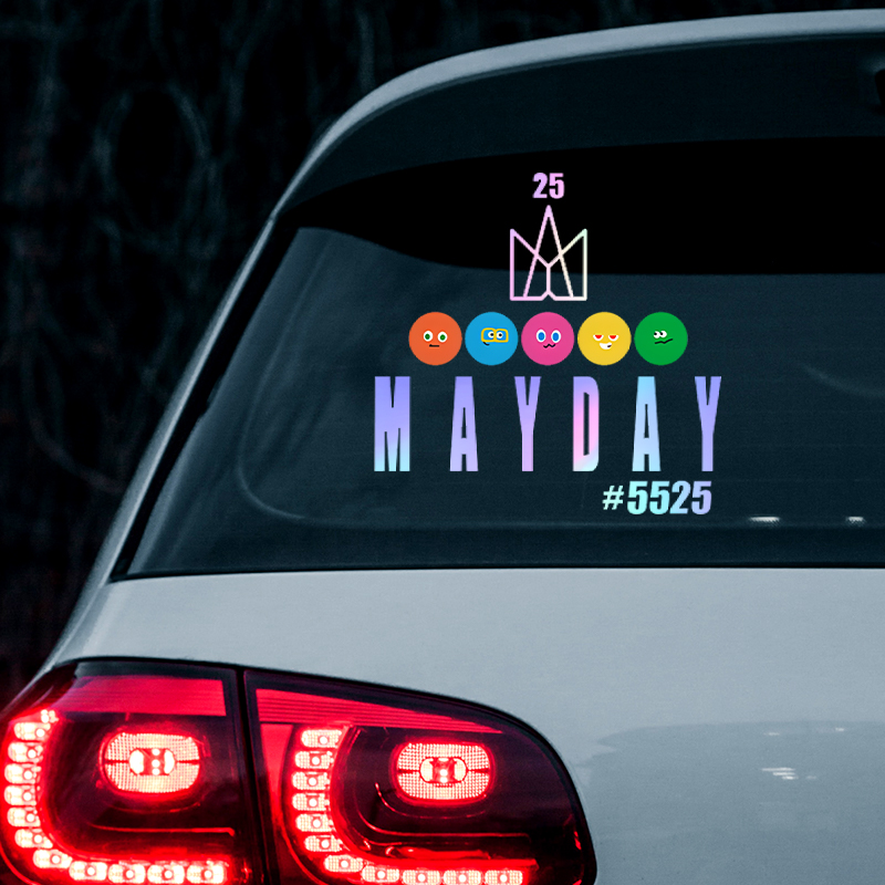 MAYDAY五月天车贴防水反光贴