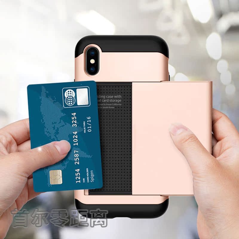 º«¹úspigen iPhoneXÉÌÎñ»¬¸Ç²å¿¨ÊÖ»ú¿ÇÆ»¹û10ʱÉÐË«²ã·Àˤ±£»¤¿Ç