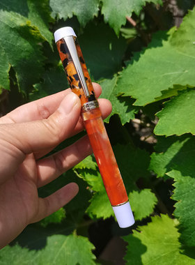 2022新袋鼠凯格露316A钢笔世纪豆腐个性撞色系铱金笔明尖螺旋帽