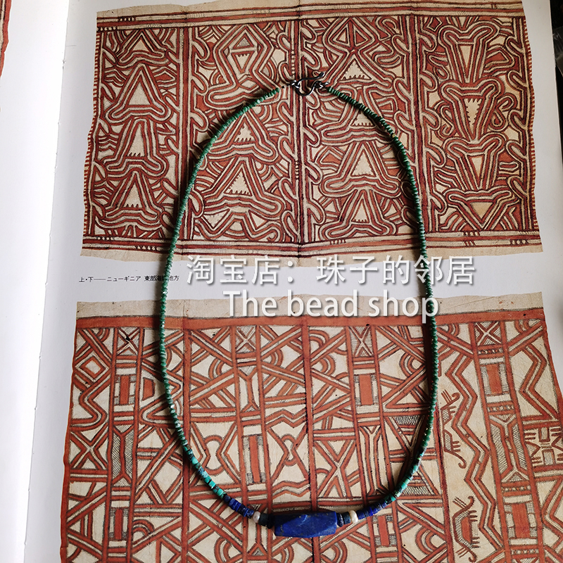 已结缘 原创设计小众设计师款青金石碎石米珠纯银短款项链