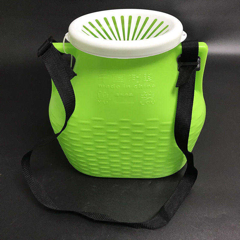 升级新型塑料鱼篓鱼护仿竹编装黄鳝甲活鲫鱼摸抓捕鱼海鲜网篓鱼桶