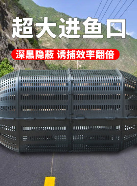 大型超大鱼笼捕鱼网捕鱼笼龙虾网笼捕虾网黄鳝泥鳅超级大号抓鱼网