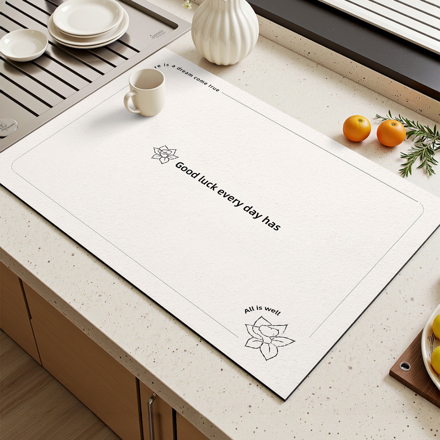 简约洗手间水槽洗碗池保护垫厨房台面硅藻泥防滑隔热垫吸水沥水垫,居家布艺,厨房地垫,淘宝优惠券,粉丝福利购,淘宝优惠卷