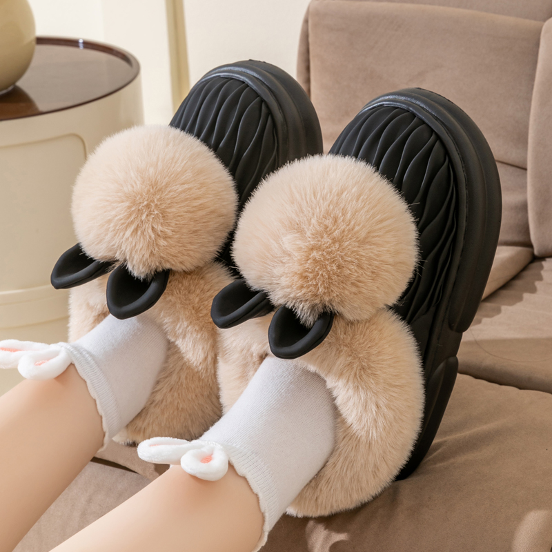 时髦小香风 加厚EVA鞋底 舒适保暖绒系出行