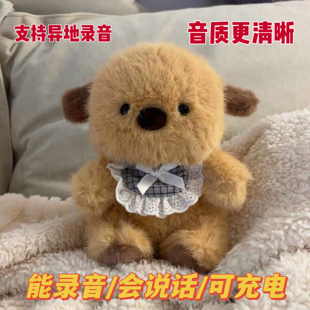 录音充电雪莉小狗毛绒玩具可爱公仔玩偶女孩安抚娃娃生日礼物纪念