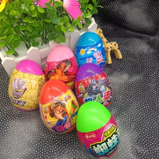 卡通曲奇惊喜小猪恐龙奥曼奇趣儿童玩具蛋1袋30个袋装混合款式