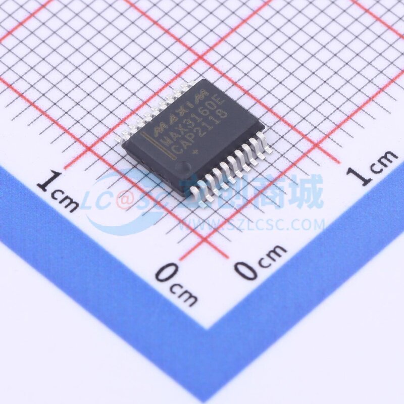 RS-485/RS-422芯片 MAX3160ECAP+T SSOP-20 MAXIM(美信) 原装正品