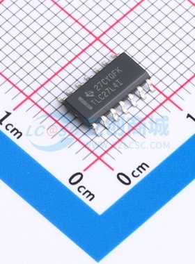 精密运放 TLC27L4IDR SOIC-14 TI/德州 电子元器件配单原装正品