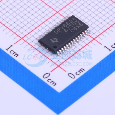 步进电机驱动芯片 DRV8824PWPR HTSSOP-28 TI/德州 电子元件配单