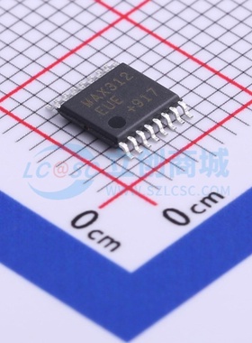 模拟开关/多路复用器 MAX312EUE+T TSSOP-16 MAXIM(美信) 元器件
