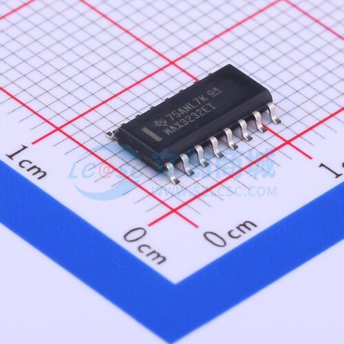 RS232芯片 MAX3232EID SOIC-16 TI/德州 电子元器件配单原装正品