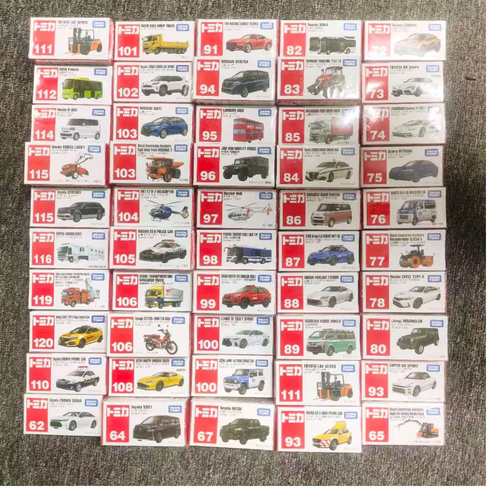 正版TOMY多美卡合金车模红白盒61-120号布加迪威龙奔驰仿真车玩具