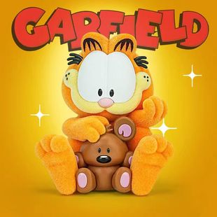 正版加菲猫完美假期系列盲盒植绒公仔手办周边摆件可爱女生礼物