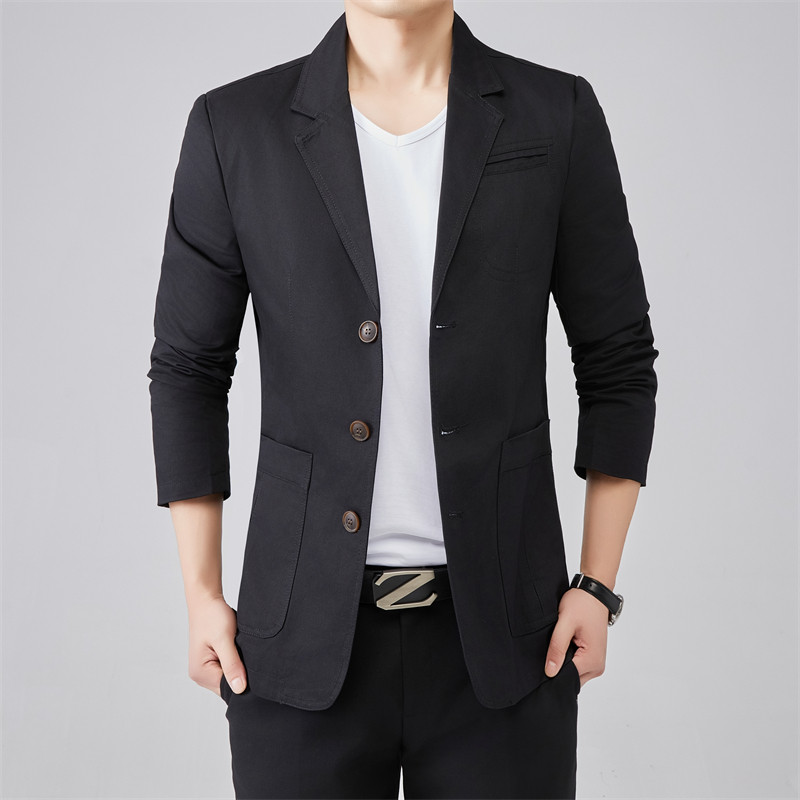 三粒扣男士西装大码外套2025年新款春秋季休闲宽松直筒小西服上衣,男装,休闲西服,淘宝优惠券,粉丝福利购,淘宝优惠卷