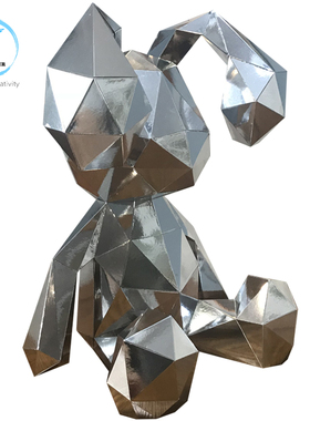 diy纸模摆件简约客厅道具