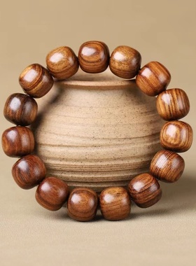 黄花梨手串男2.0紫油梨虎皮纹糠梨老料满纹佛珠降香黄檀手链文玩