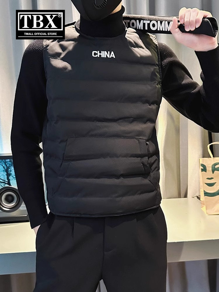 高端羽绒马甲男士秋冬季2025新款高级感防寒保暖背心坎肩棉服男款