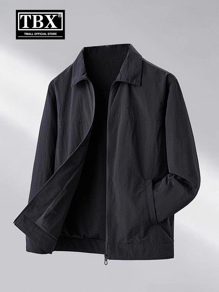 高端三防行政夹克外套男士2025新款春秋冬季商务休闲翻领茄克男款