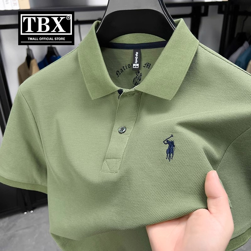 高端纯棉POLO衫男士短袖t恤2026新款夏季商务休闲翻领保罗衫男款