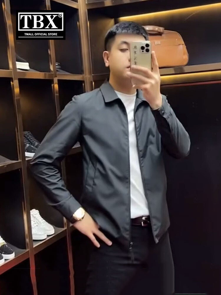 高端行政夹克男士外套2025新款春秋冬季商务休闲翻领棉服男款春装